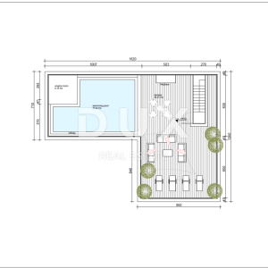 OPATIJA, IČIĆI- građevinsko zemljište 640m2 s građevinskom dozvolom i s pogledom na more za obiteljsku kuću/ villu/ apartmane/ ...