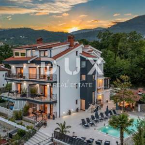 OPATIJA, IČIĆI - NOVO - stan 135m2 za dugoročni najam, bazen, terasa, panoramski pogled na more