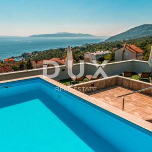 OPATIJA, IČIĆI - penthouse od 165m2 s panoramskim pogledom na more, bazen