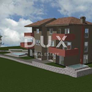 OPATIJA, IČIĆI, POLJANE- građevinsko zemljište 2000m2 S 3 GRAĐEVNE DOZVOLE i pogledom na more 