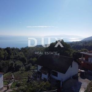 OPATIJA, IČIĆI, POLJANE- građevinsko zemljište 950m2 s pogledom na more za obiteljsku kuću/ villu/ stambenu zgradu- stanove- ap...