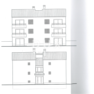 OPATIJA, IČIĆI, POLJANE- građevinsko zemljište 972m2 s GRAĐ. DOZVOLOM i s pogledom na more za obiteljsku kuću/ villu/ stambenu ...