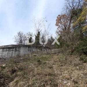 OPATIJA, IČIĆI, POLJANE- građevinsko zemljište 972m2 s GRAĐ. DOZVOLOM i s pogledom na more za obiteljsku kuću/ villu/ stambenu ...