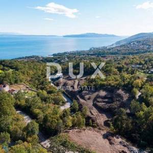 OPATIJA, IČIĆI, POLJANE - građevinsko zemljište 11142m2 s pogledom na more i građevinskom dozvolom za apartmane / obiteljsku ku...