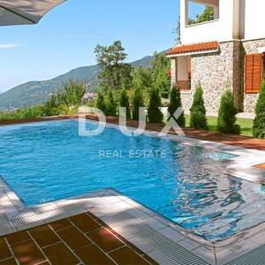 OPATIJA, IČIĆI, POLJANE - kuća/villa 380m2 sa pogledom na more i bazenom + okoliš 1500m2