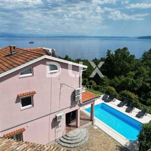 OPATIJA, IČIĆI, POLJANE- villa 500m2 s pogledom na more i bazenom + okoliš  1600m2