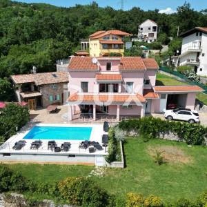 OPATIJA, IČIĆI, POLJANE- villa 500m2 s pogledom na more i bazenom + okoliš  1600m2