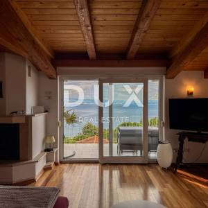 OPATIJA, IČIĆI - predivan stan 107m2 u kući s dvije terase i panoramskim pogledom na more