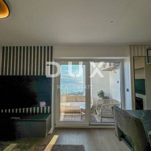 OPATIJA, IČIĆI - prekrasno uređen stan s panoramskim pogledom na more i balkonom blizu mora