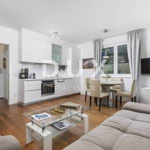 OPATIJA, IČIĆI - stan u novogradnji za najam, vrt, bazen, privatni parking, pogled na more