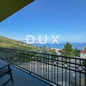OPATIJA, IČIĆI – veći stan u privatnoj kući s vrhunskim pogledom na more, terasa, blizina mora