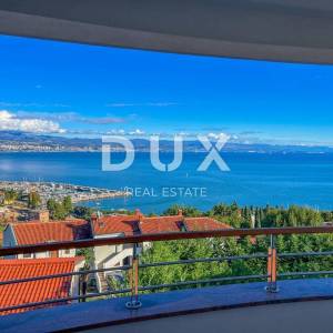 OPATIJA, IČIĆI - vrhunski dom u novijoj zgradi s bazenom blizu plaže, panoramski pogled i garaža