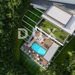 OPATIJA, IČIĆI - zemljište za vilu s građevinskom dozvolom 300m2 blizu plaže i Opatije