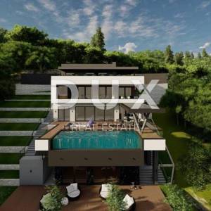 OPATIJA, IČIĆI - zemljište za vilu s građevinskom dozvolom 300m2 blizu plaže i Opatije