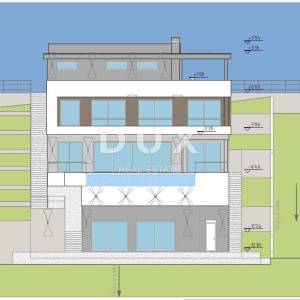 OPATIJA, IČIĆI - zemljište za vilu s građevinskom dozvolom 300m2 blizu plaže i Opatije