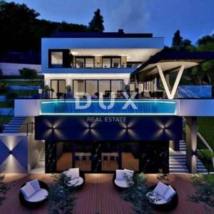 OPATIJA, IČIĆI - zemljište za vilu s građevinskom dozvolom 300m2 blizu plaže i Opatije