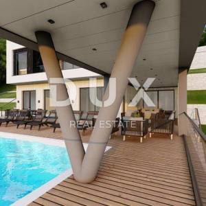OPATIJA, IČIĆI - zemljište za vilu s građevinskom dozvolom 300m2 blizu plaže i Opatije