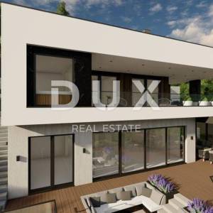 OPATIJA, IČIĆI - zemljište za vilu s građevinskom dozvolom 300m2 blizu plaže i Opatije
