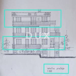 OPATIJA, IKA- 2 stana 143m2 (80m2 + 63m2) prizemlje i 2.kat s pogledom na more + okoliš 250m2