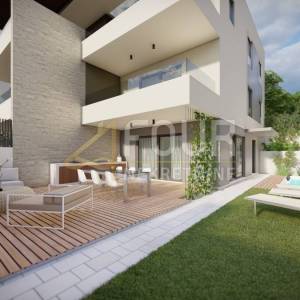 Opatija, Ika- okolica, moderna novogradnja, penthouse + krovna terasa