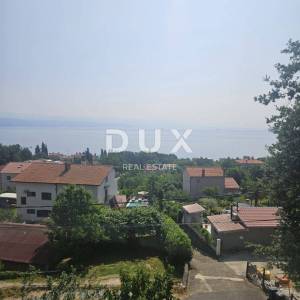 OPATIJA, IKA- stan 63m2, DB+1S, 2.kat s pogledom na more i velikom terasom + okućnica cca 125m2