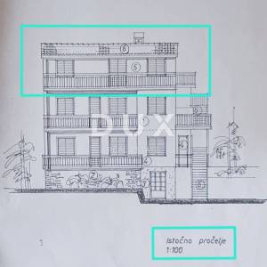 OPATIJA, IKA- stan 63m2, DB+1S, 2.kat s pogledom na more i velikom terasom + okućnica cca 125m2