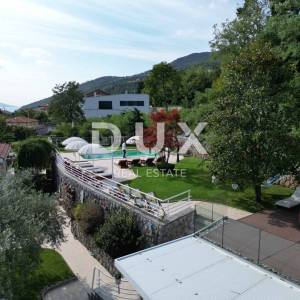 OPATIJA, LOVRAN- apartmanska zgrada od 700m2 s bazenom + 6000m2 zemljišta s građevnom dozvolom za wellness resort s 28 soba...