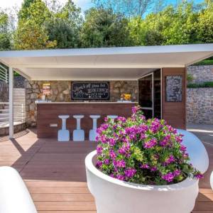 OPATIJA, LOVRAN- apartmanska zgrada od 700m2 s bazenom + 6000m2 zemljišta s građevnom dozvolom za wellness resort s 28 soba...