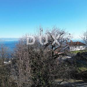OPATIJA, LOVRAN, DOBREĆ- građevinsko zemljište 1250m2 s pogledom na more za obiteljsku kuću/ villu/ apartmane/ kuću za iznajmlj...