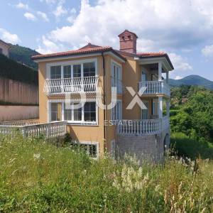 OPATIJA, LOVRAN, DOBREĆ - kuća 390m2 s prekrasnim pogledom na more + okućnica 850m2