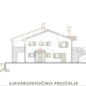 OPATIJA, LOVRAN - građevinski teren 1320m2 S GRAĐEVINSKOM DOZVOLOM!!! za obiteljsku kuću- villu/ stambenu zgradu - stanove...