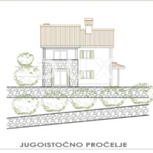 OPATIJA, LOVRAN - građevinski teren 1320m2 S GRAĐEVINSKOM DOZVOLOM!!! za obiteljsku kuću- villu/ stambenu zgradu - stanove...