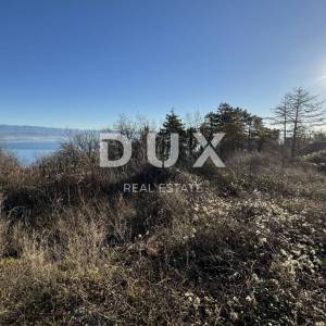 OPATIJA, LOVRAN - građevinski teren 1745m2 s kvalitetnim pogledom na more