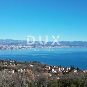 OPATIJA, LOVRAN, IKA- villa 220m2 s panoramskim pogledom na more i bazenom + uređena okućnica 1009m2