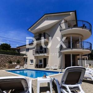 OPATIJA, LOVRAN, IKA- villa 380m2 s panoramskim pogledom na more i bazenom + uređena okućnica 700m2
