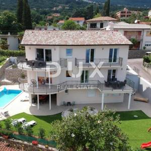 OPATIJA, LOVRAN, IKA- villa 380m2 s panoramskim pogledom na more i bazenom + uređena okućnica 700m2