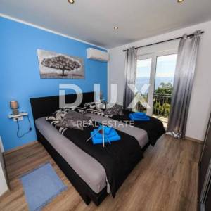 OPATIJA, LOVRAN, IKA- villa 380m2 s panoramskim pogledom na more i bazenom + uređena okućnica 700m2