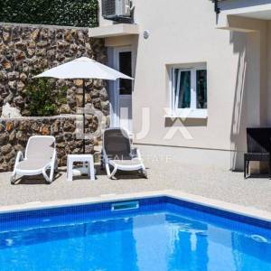 OPATIJA, LOVRAN, IKA- villa 380m2 s panoramskim pogledom na more i bazenom + uređena okućnica 700m2