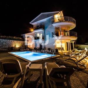 OPATIJA, LOVRAN, IKA- villa 380m2 s panoramskim pogledom na more i bazenom + uređena okućnica 700m2