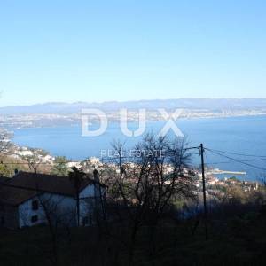 OPATIJA, LOVRAN, LIGANJ- građevinsko zemljište 1250m2 s panoramskim pogledom na more za stambenu zgradu–stanove /apartmane/obit...