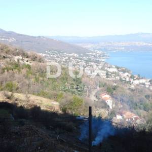 OPATIJA, LOVRAN, LIGANJ- građevinsko zemljište 1250m2 s panoramskim pogledom na more za stambenu zgradu–stanove /apartmane/obit...