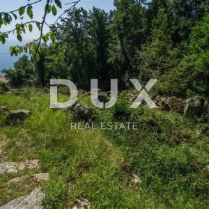 OPATIJA, LOVRAN, LIGANJ- građevinsko zemljište 1539m2 s pogledom na more