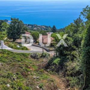 OPATIJA, LOVRAN, LIGANJ- građevinsko zemljište 1539m2 s pogledom na more
