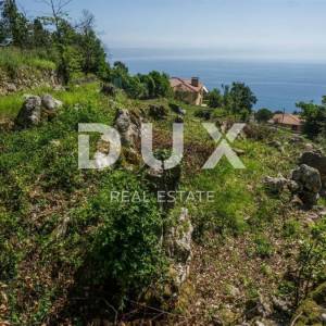 OPATIJA, LOVRAN, LIGANJ- građevinsko zemljište 1539m2 s pogledom na more
