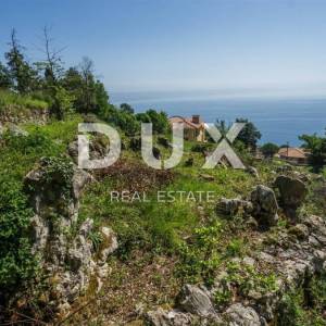 OPATIJA, LOVRAN, LIGANJ- građevinsko zemljište 1539m2 s pogledom na more