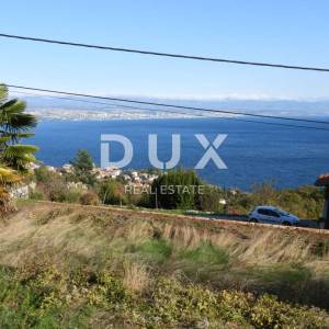 OPATIJA, LOVRAN, LIGANJ - građevinsko zemljište 4500m2 s panoramskim pogledom na more za stambenu zgradu–stanove/apartmane/ obi...