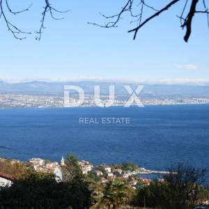 OPATIJA, LOVRAN, LIGANJ - građevinsko zemljište 4500m2 s panoramskim pogledom na more za stambenu zgradu–stanove/apartmane/ obi...