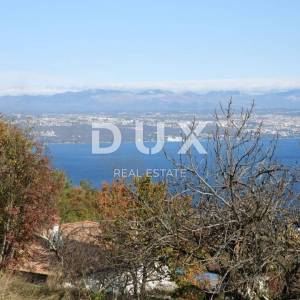 OPATIJA, LOVRAN, LIGANJ - građevinsko zemljište 4500m2 s panoramskim pogledom na more za stambenu zgradu–stanove/apartmane/ obi...