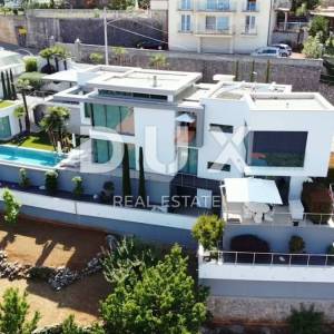 OPATIJA, LOVRAN - luksuzna vila s predivnim pogledom na more, bazenom i okućnicom površine 500m2