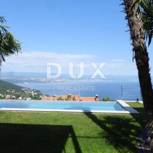 OPATIJA, LOVRAN - luksuzna vila s predivnim pogledom na more, bazenom i okućnicom površine 500m2